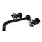 Kingston Brass KS8050RX Wall Mount Tub Faucet, Matte Black KS8050RX - alternate 1